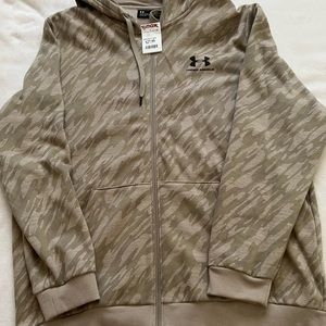 NWT Under Armour Zip Up Camo Hoodie